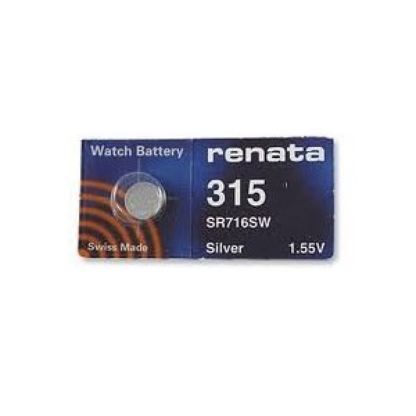 1 x Renata SR67 / SR716 / 315 1.55V Silver Oxide Battery
