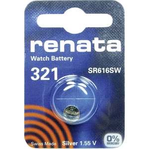 5 x Renata SR65 / SR616SW / 321 1.55V Silver Oxide Battery
