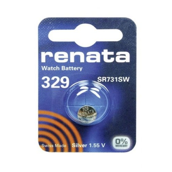 1 x Renata SR731 / SR731SW / 329 1.55V Silver Oxide Battery