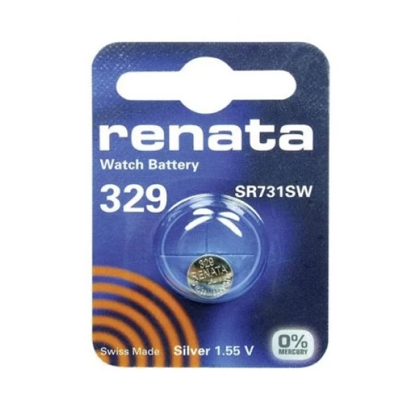 5 x Renata SR731 / SR731SW / 329 1.55V Silver Oxide Battery