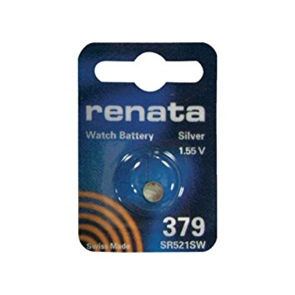 1 x Renata SR63 / SR521 / 379 1.55V Silver Oxide Battery