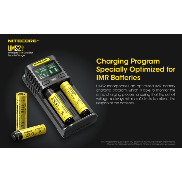 Nitecore UMS2 Intelligent 2 Bay Charger - Image 15