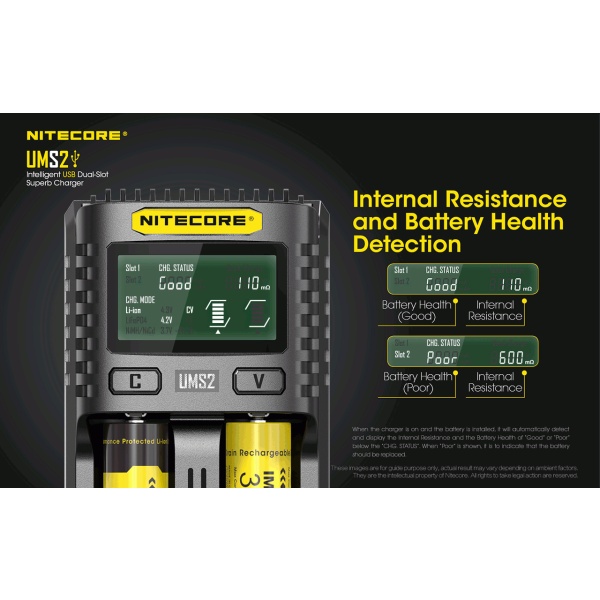 Nitecore UMS2 Intelligent 2 Bay Charger - Image 18