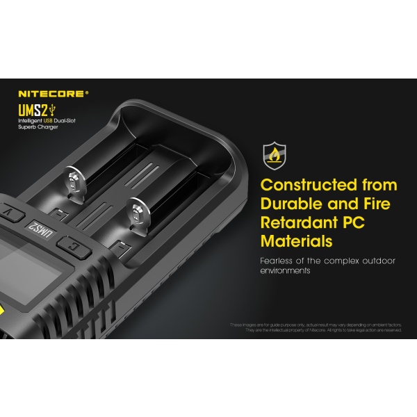 Nitecore UMS2 Intelligent 2 Bay Charger - Image 7
