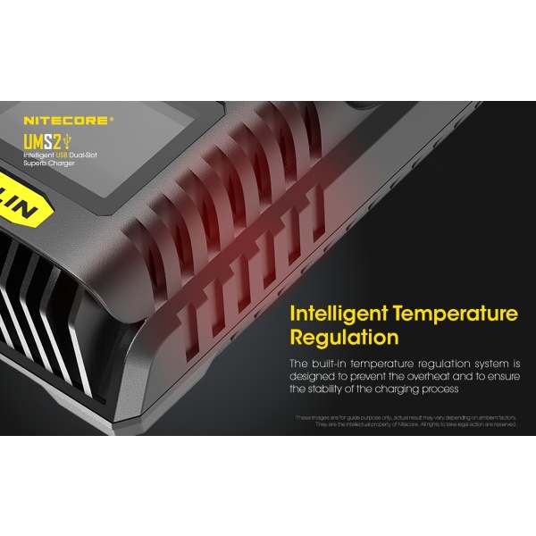 Nitecore UMS2 Intelligent 2 Bay Charger - Image 8