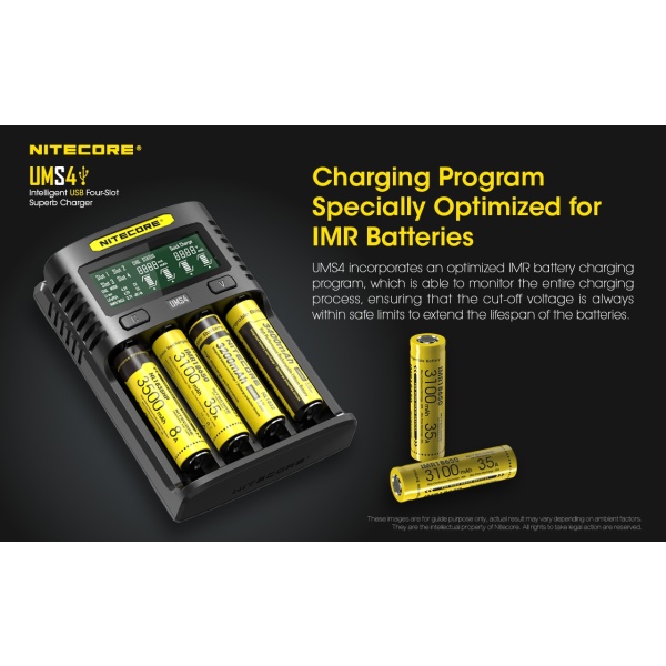 Nitecore UMS4 Intelligent 4 Bay Charger - Image 9