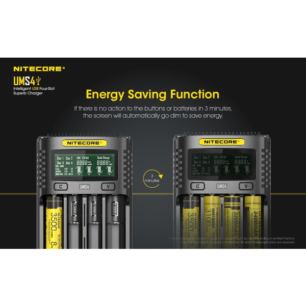 Nitecore UMS4 Intelligent 4 Bay Charger - Image 12
