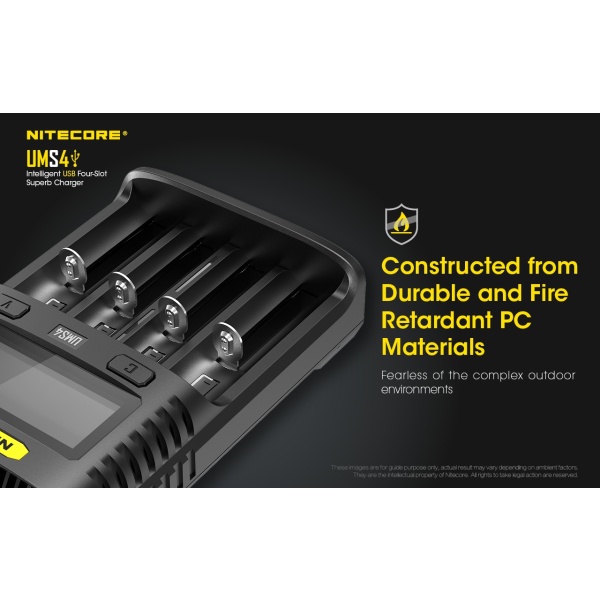 Nitecore UMS4 Intelligent 4 Bay Charger - Image 13
