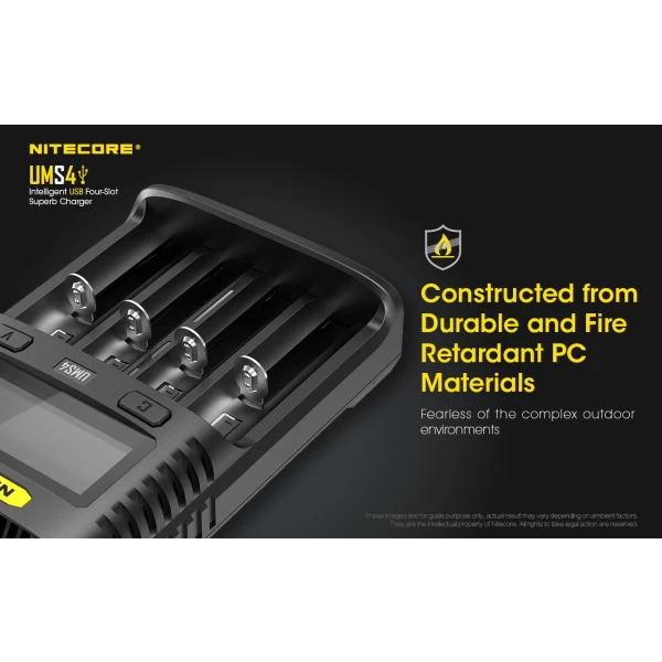 Nitecore UMS4 Intelligent 4 Bay Charger - Image 13
