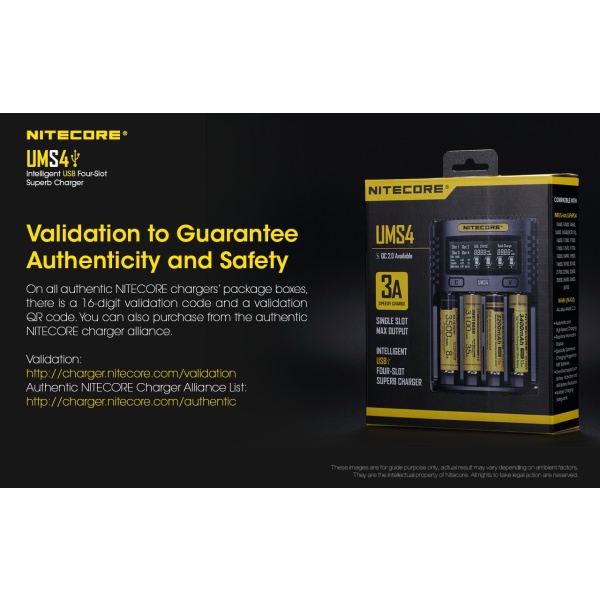 Nitecore UMS4 Intelligent 4 Bay Charger - Image 4