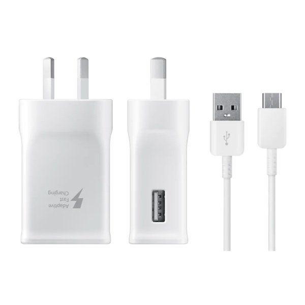 Genuine Samsung AC Fast Charger Wall Charger with Micro USB Cable - Image 2