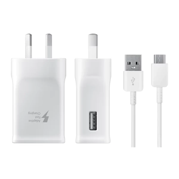 Genuine Samsung AC Fast Charger Wall Charger with Micro USB Cable - Image 2