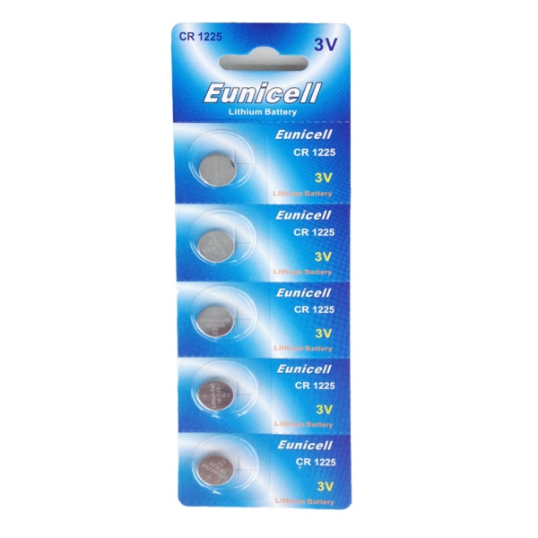 5 x Eunicell CR1225 3V Lithium Batteries