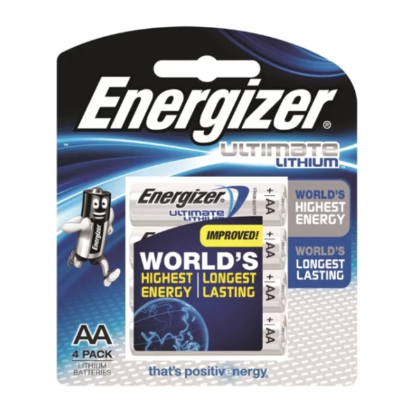 Energizer Lithium AA Batteries 4 Pack