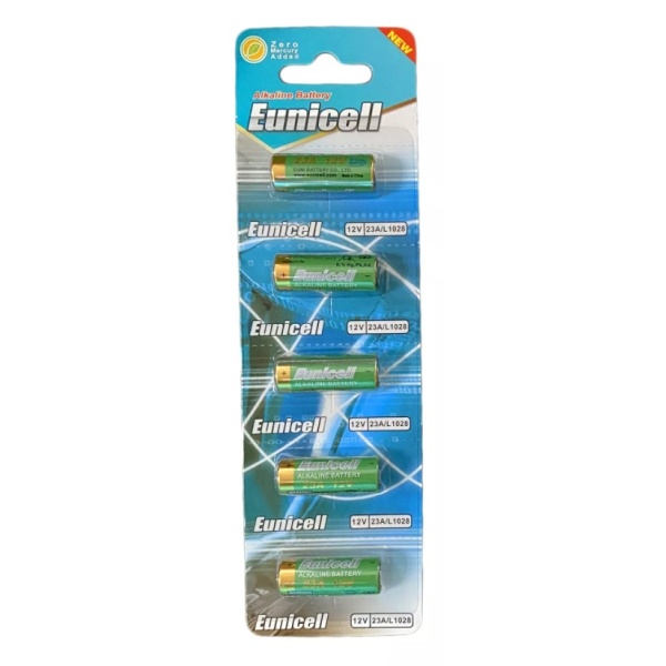 5 x Eunicell A23 / 8LR932 12V Alkaline Batteries