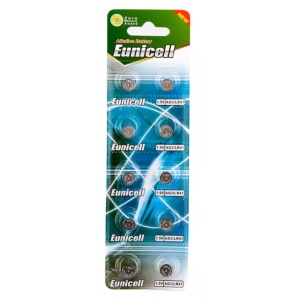 10 x Eunicell AG3 / LR41 1.5V Alkaline Batteries
