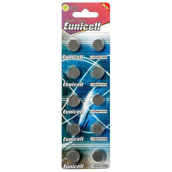 500 x Eunicell AG8 / LR55 1.5V Alkaline Batteries
