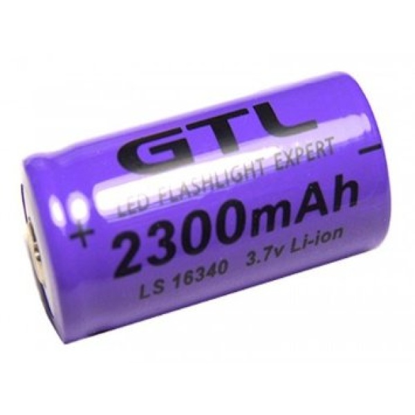1 x CR123A / RCR123A / 16340 Rechargeable 3.7V Lithium Battery - Image 2
