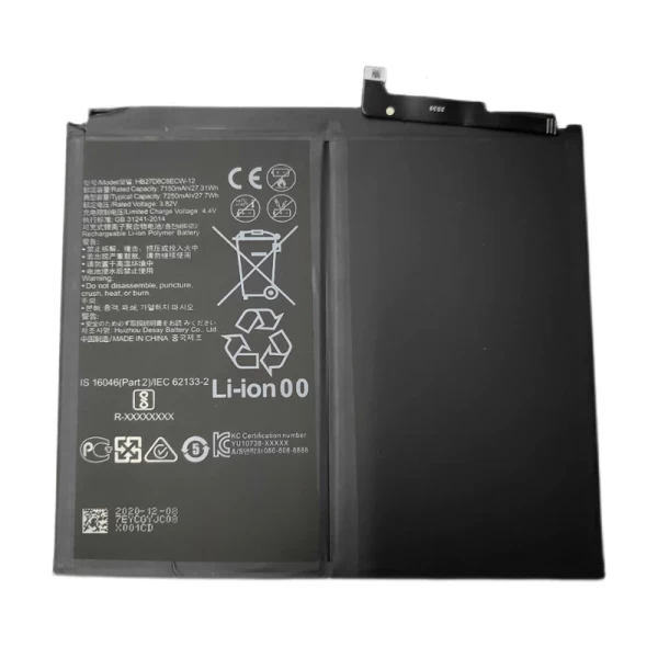 Huawei MatePad 10.4 HB27D8C8ECW Replacement Battery