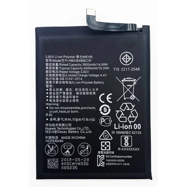 Huawei Mate 10 Porsche Design HB436486ECW Replacement Battery