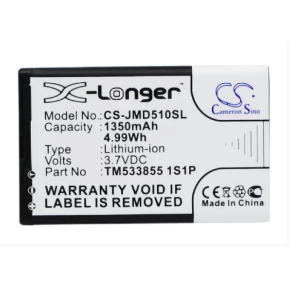 JBL Play Up Replacement Battery TM533855 1S1P