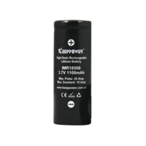 Keeppower 18500 3.7V 1100mAh Li-Ion Battery