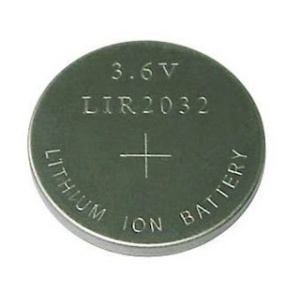 LIR2032 Rechargeable 3.6V Li-Ion Battery (Single)