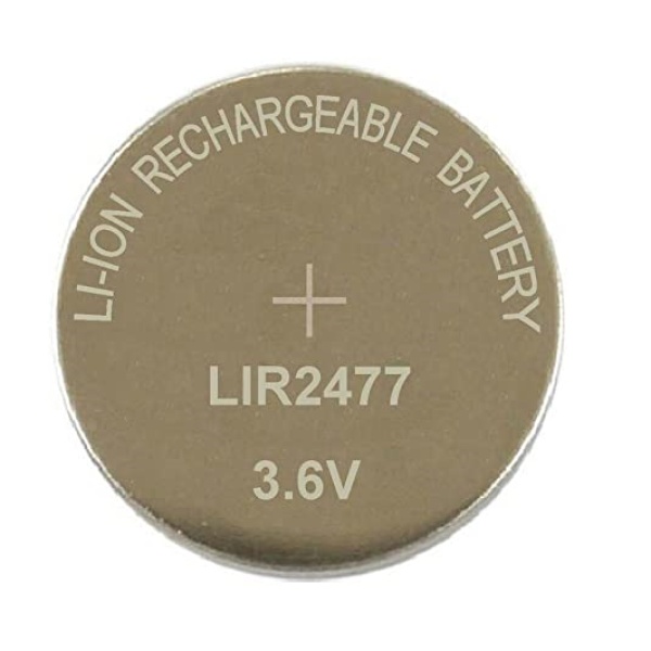 LIR2477 Rechargeable 3.6V Li-Ion Battery (Single)