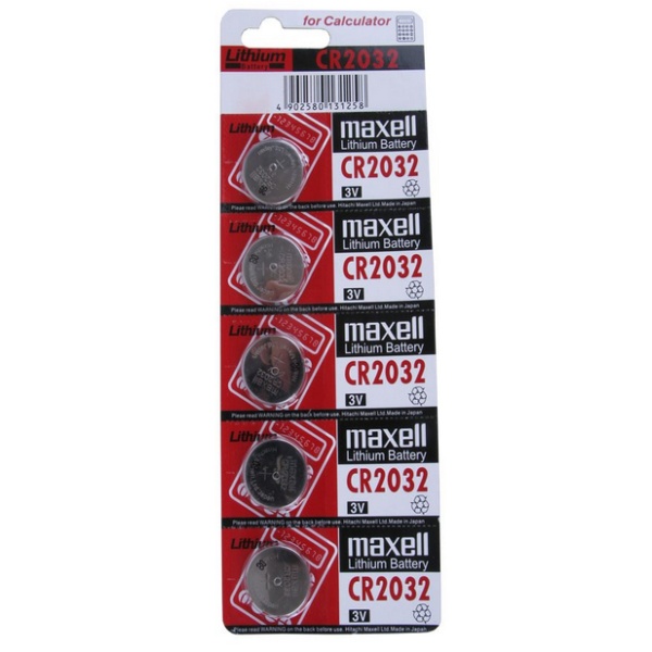 5 x Maxell CR2032 Lithium Batteries – Aussiebatt