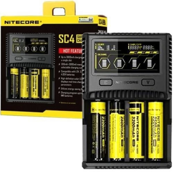 Nitecore SC4 Superb Battery Charger w/ USB Output - Image 4