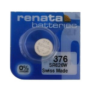 1 x Renata SR66 / 376 / SR626W 1.55V Silver Oxide Battery