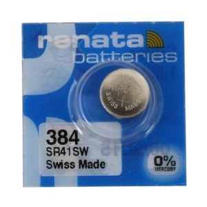 1 x Renata SR41 / SR41SW / 384 1.55V Silver Oxide Battery