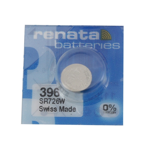 1 x Renata SR59 / 396 / SR726W 1.55V Silver Oxide Battery