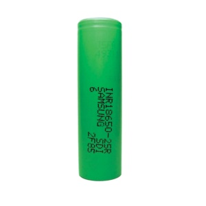 Samsung INR18650-25R 2500mAh 20A Li-Ion Battery (Flat Top)