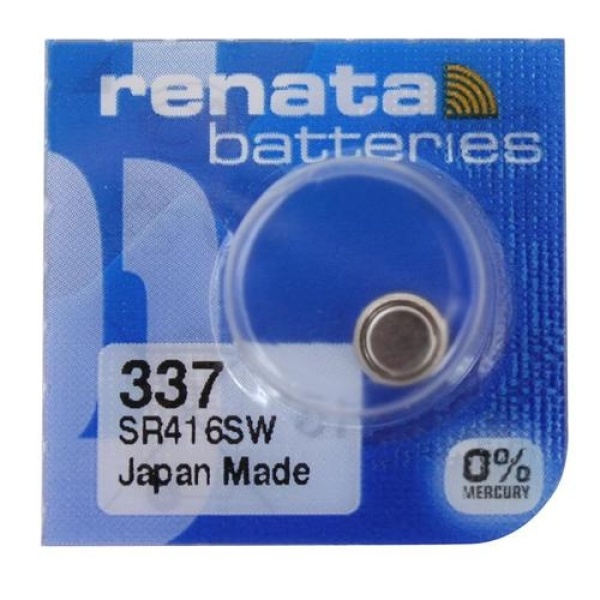 1 x Renata SR416 / 337 1.55V Silver Oxide Battery