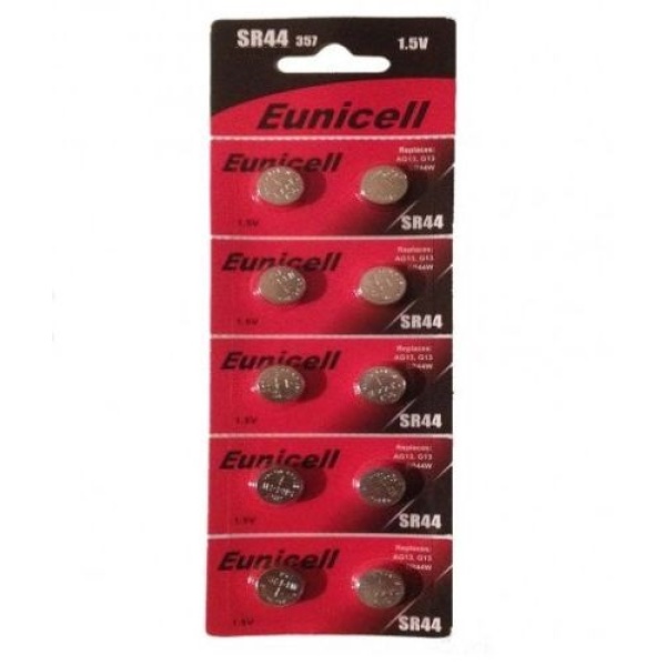 50 x Eunicell SR44 1.55V Silver Oxide Battery