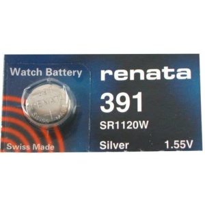 1 x Renata SR55 / 391 / SR1120W 1.55V Silver Oxide Battery