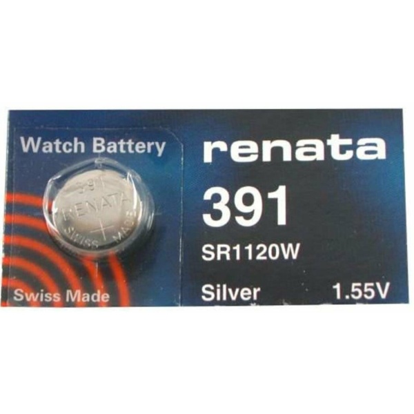 1 x Renata SR55 / 391 / SR1120W 1.55V Silver Oxide Battery