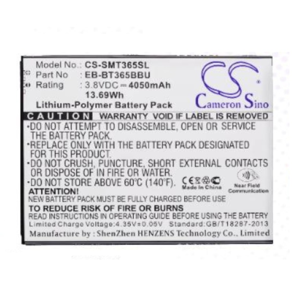 Samsung Galaxy Tab Active SM-T360 SM-T365 Replacement Battery