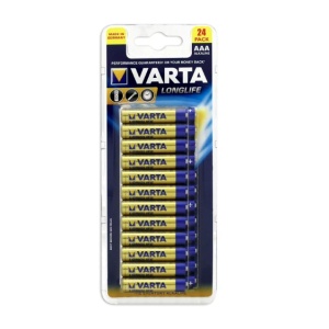 Varta Alkaline AAA Batteries 24 Pack
