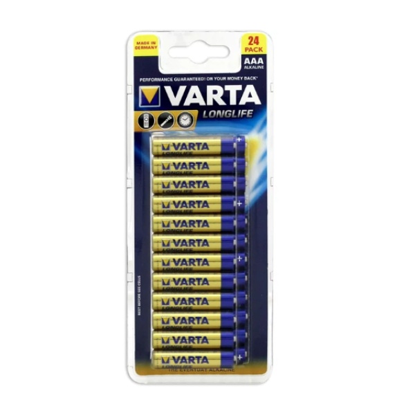 Varta Alkaline AAA Batteries 24 Pack